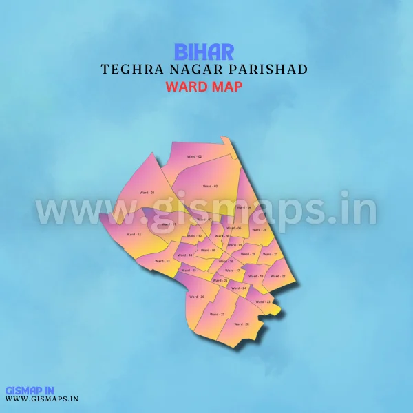 Teghra Nagar Parishad Ward Map